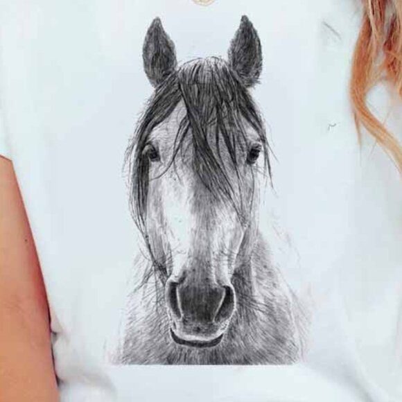 Horse T-Shirt, Women_s Men_s Kids, Equestrian Gift, Horse Riding TShirt - Picture 2 of 3